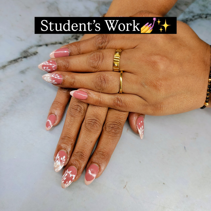 Close-up of professional Luxtique Academy work