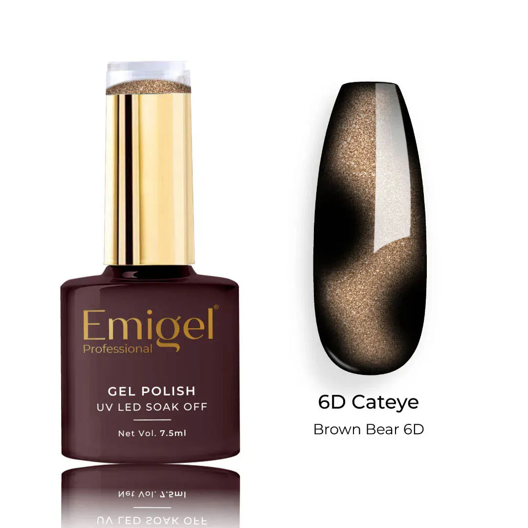 6D Cat Eye Gel Polish Shade 001