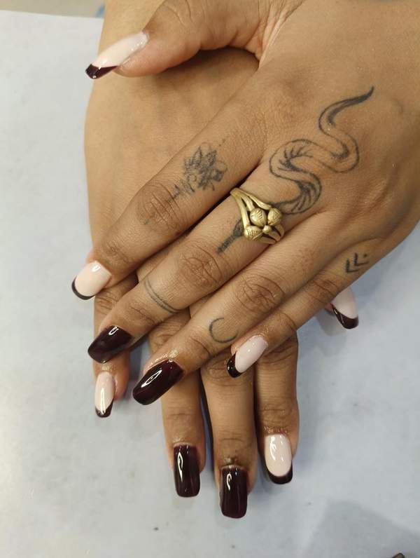 Real Luxtique student nail look — Ombre Nail Art (Contemporary)